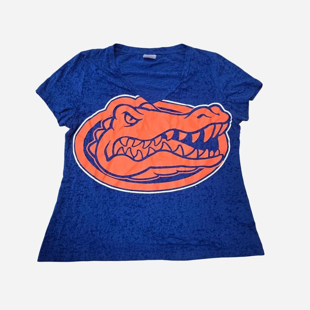 Florida-gators Women's Blue and Orange T-shirt